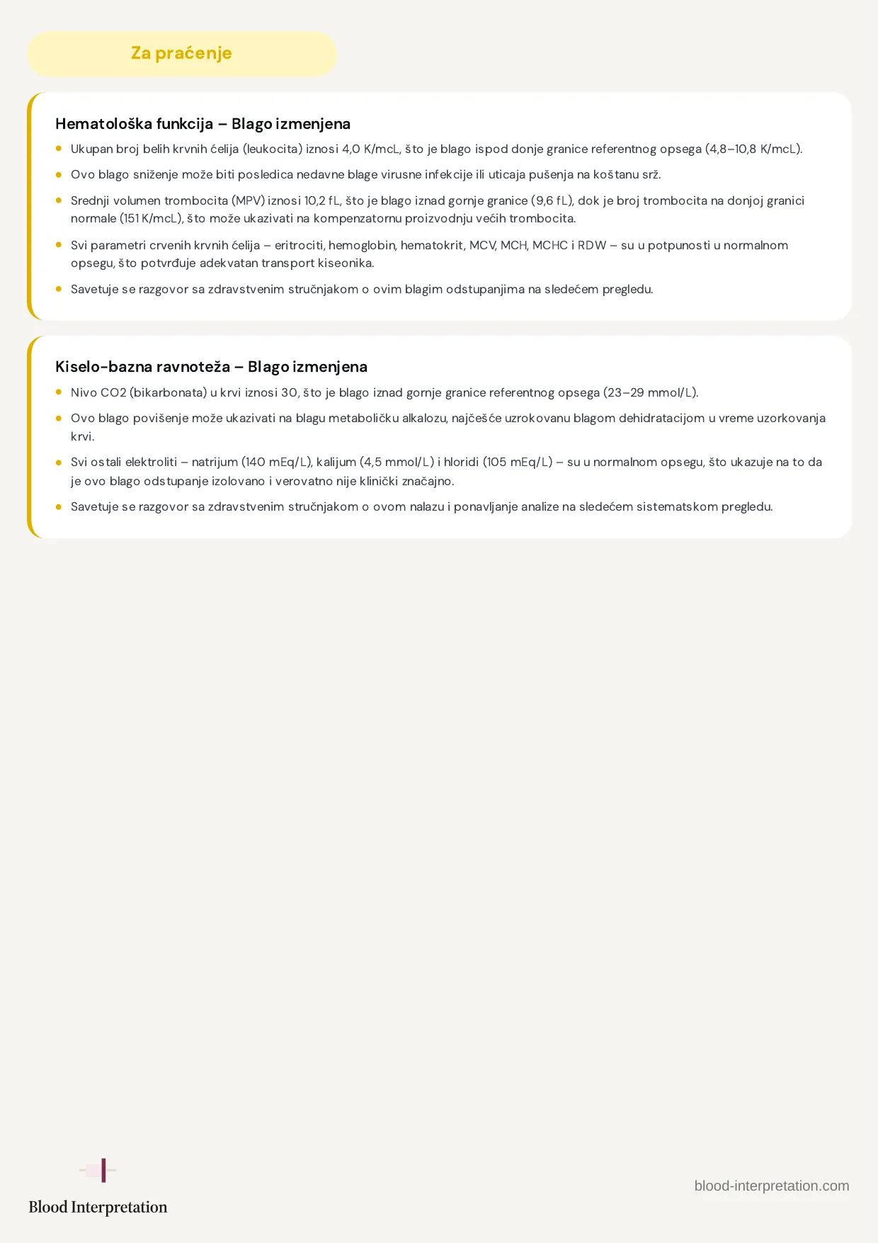 Primer izveštaja, strana 3 od 21