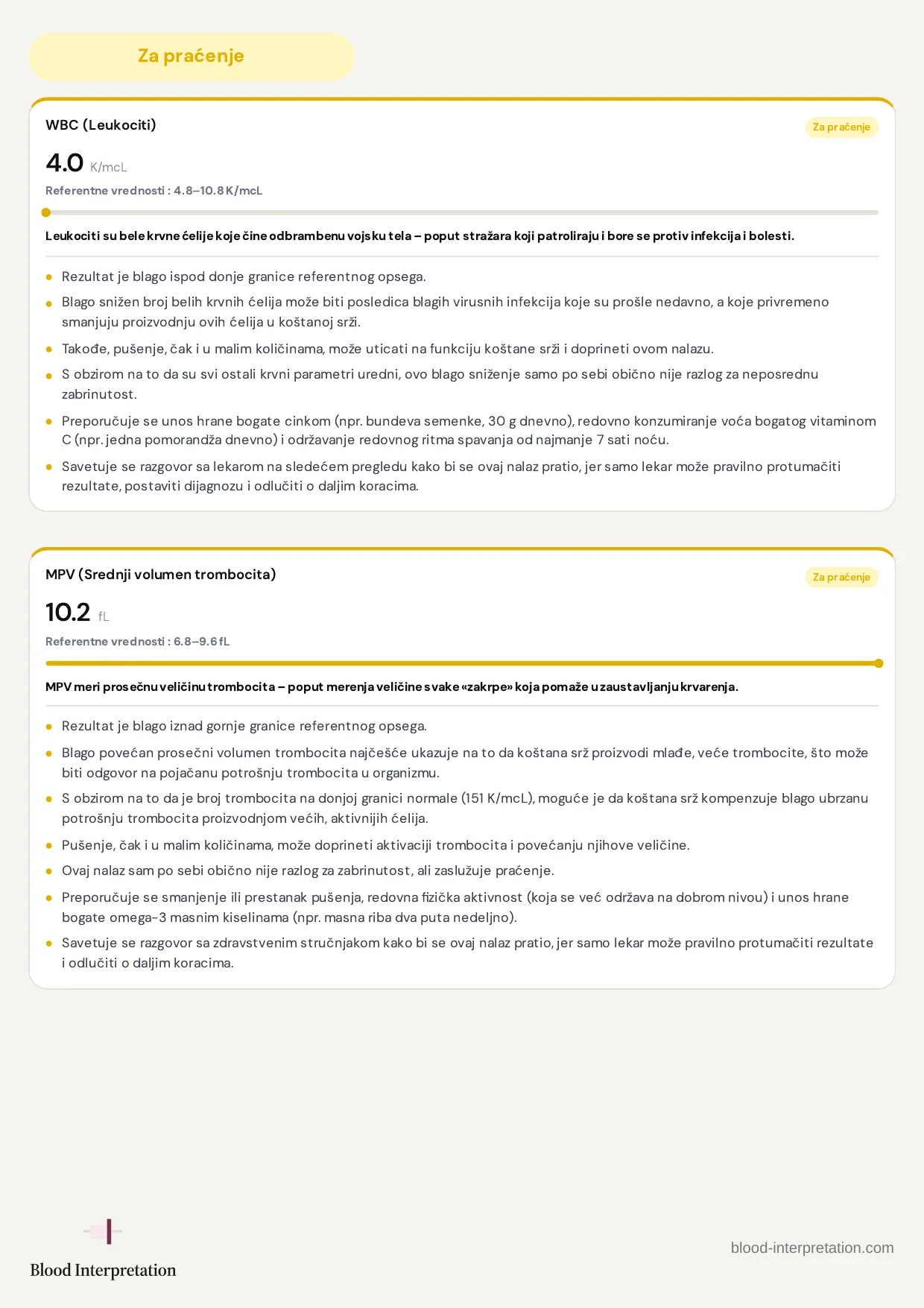 Primer izveštaja, strana 8 od 21